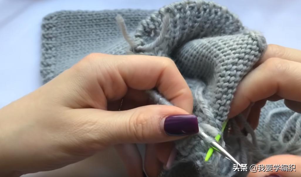 v领挑边怎么织,织毛衣织螺纹哪一个好看