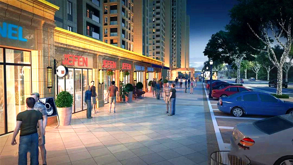 官嘉兴市中心万城赞园沿街商铺,疫情期间为什么还能卖的这么火