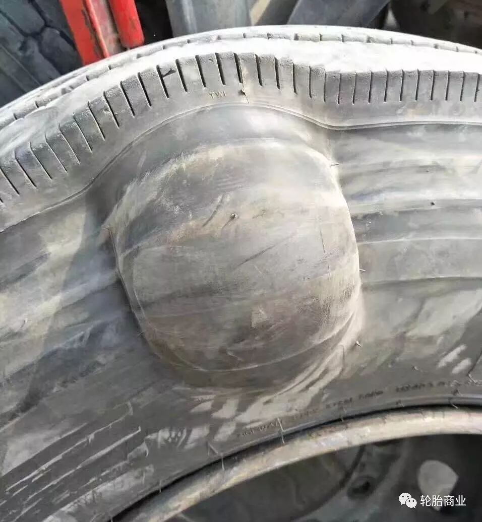 新轮胎胎壁扁了怎么装,鼓包轮胎怎么处理值钱