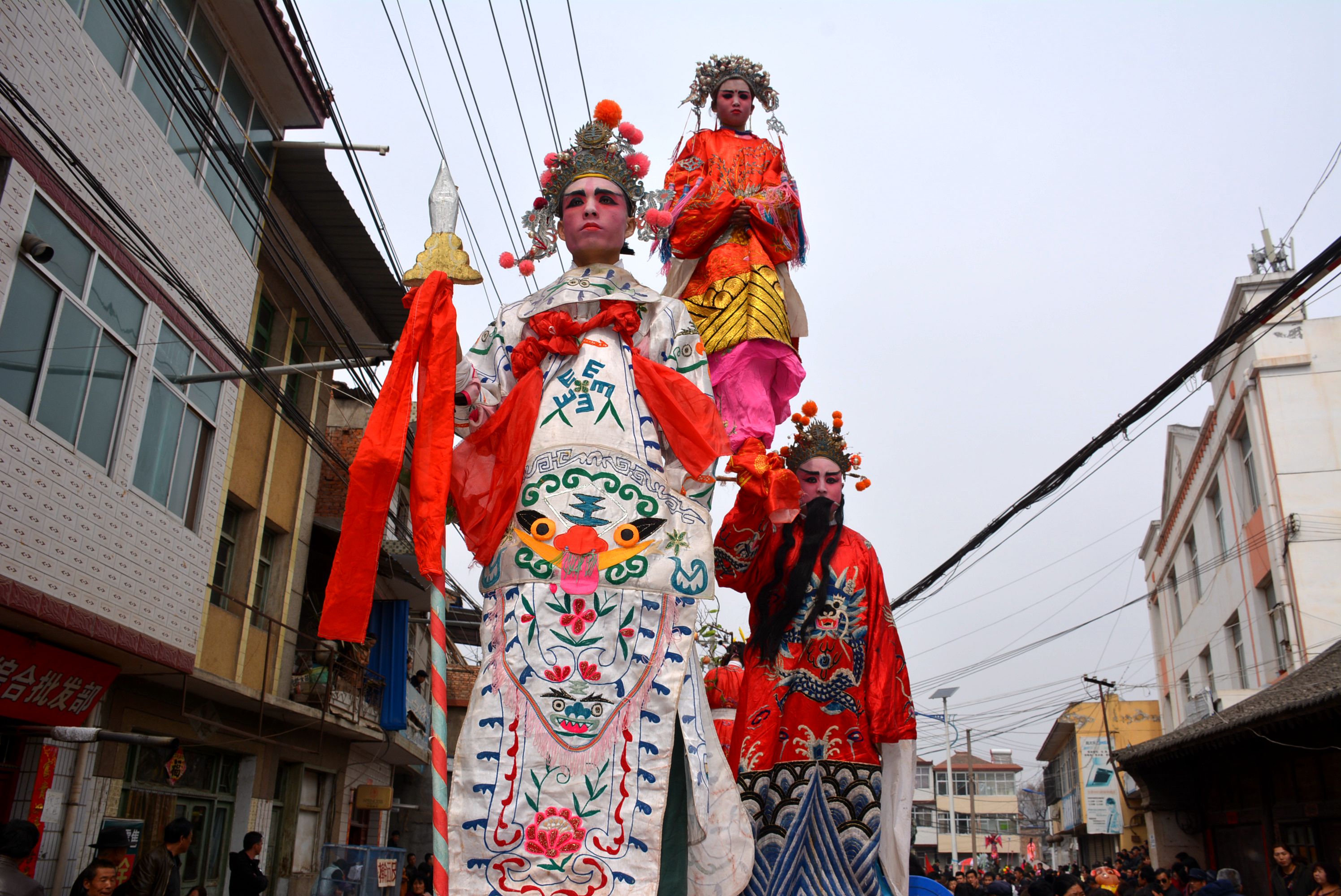 甘泉社火排练,甘泉峡门社火