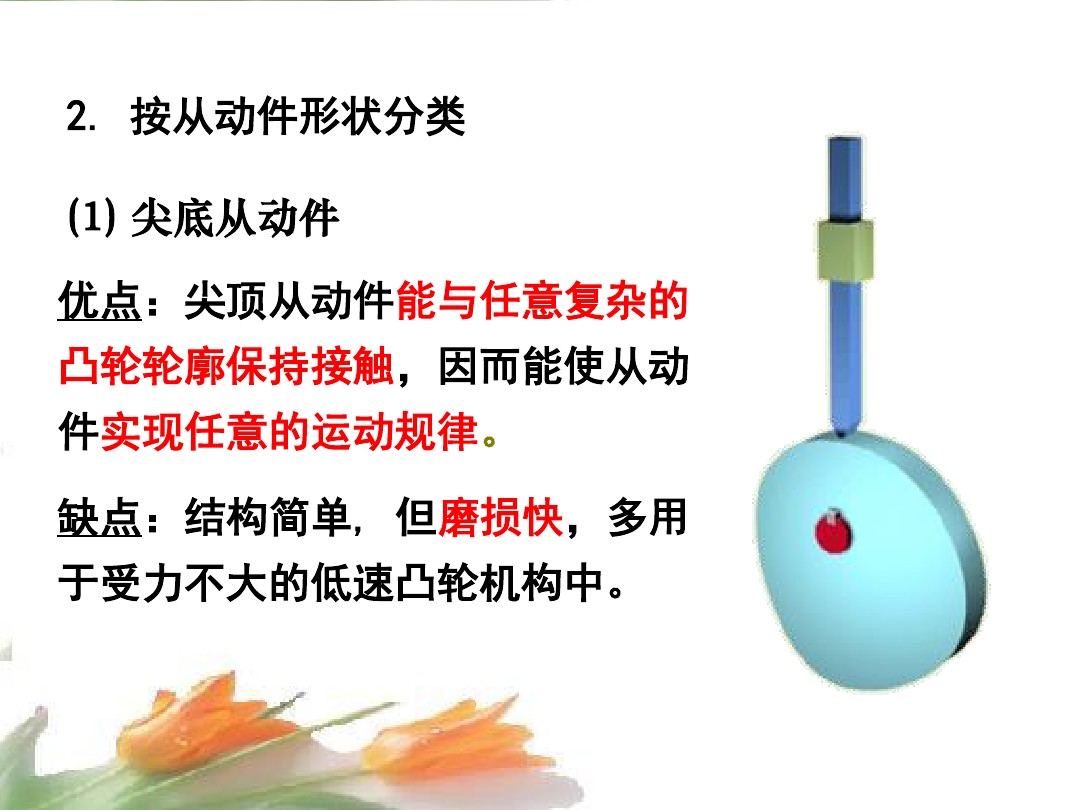 凸轮机构的形式,凸轮机构的类型及应用