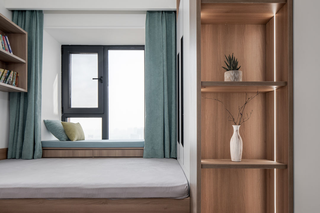 和豪华一点不沾边！98㎡三房，却让人百看不厌，尤其是客厅