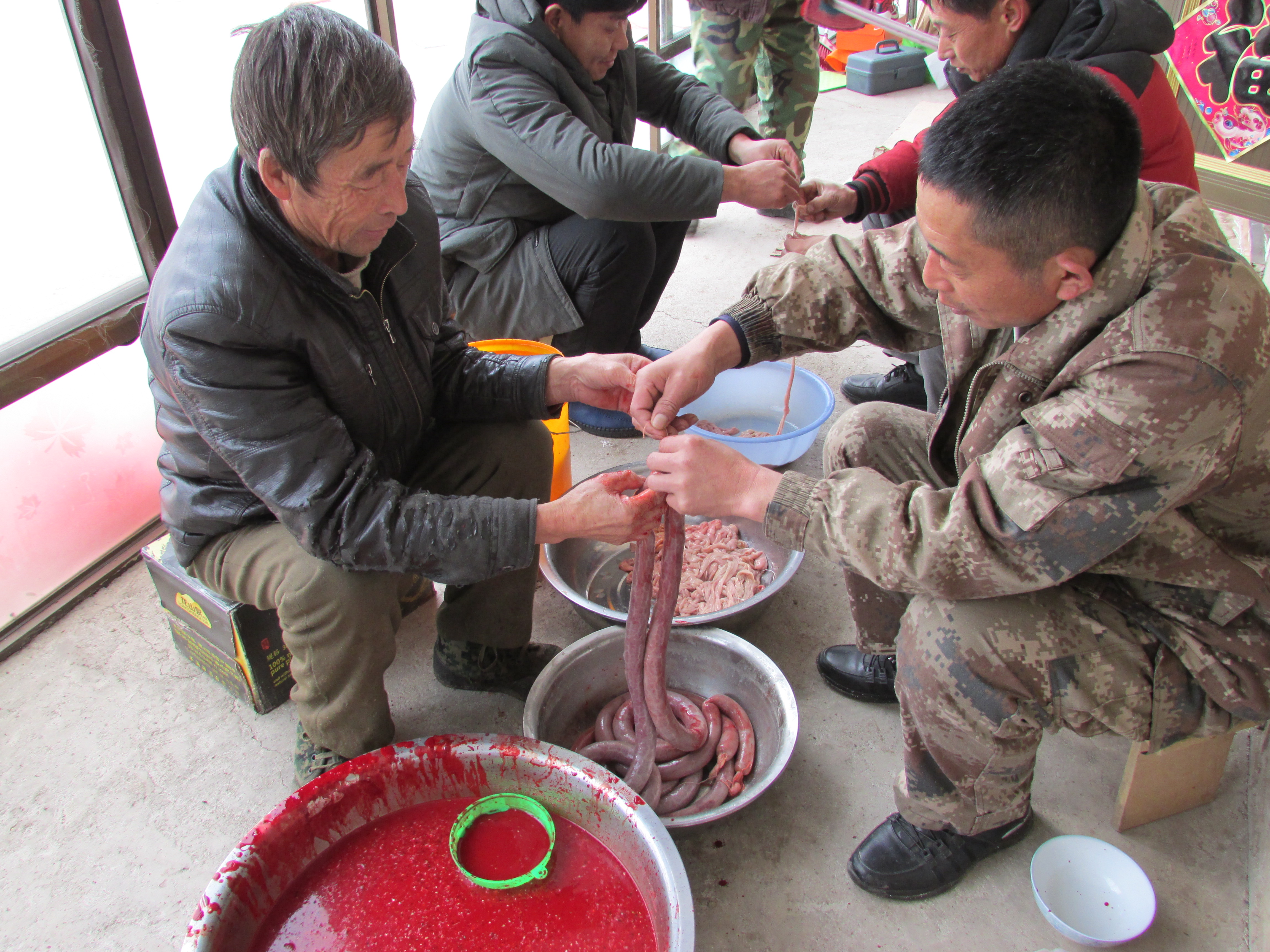东北杀年猪来吃猪肉,老东北杀年猪