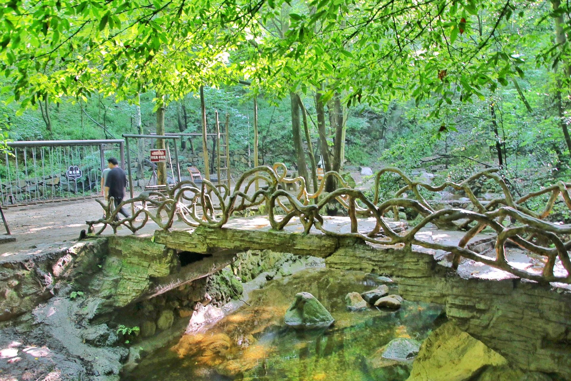 河南安逸浪漫的景点,河南爱丽丝岛风景森林小木屋