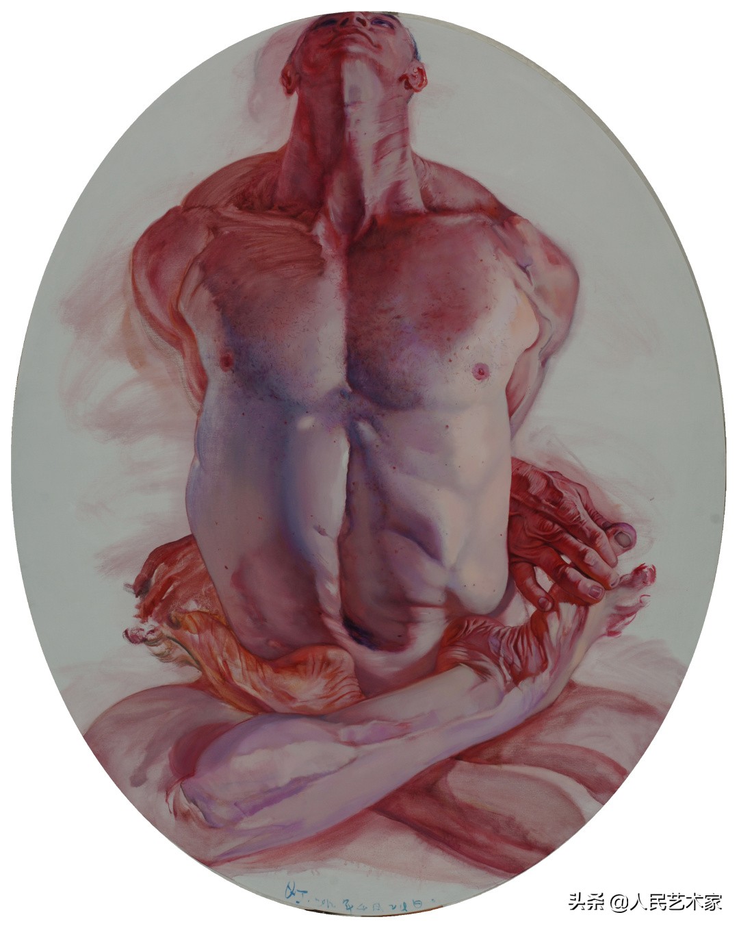 女性艺术展当中竟然出现了男人体？这件不可思议的事情，就发生在戚亚红身上