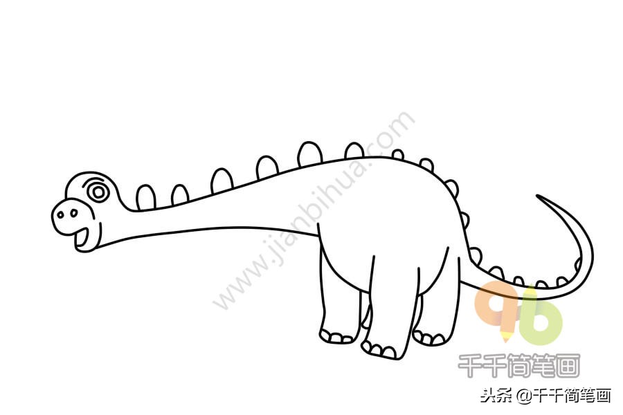 简笔画飞天恐龙带翅膀的恐龙,恐龙简笔画幼儿教学