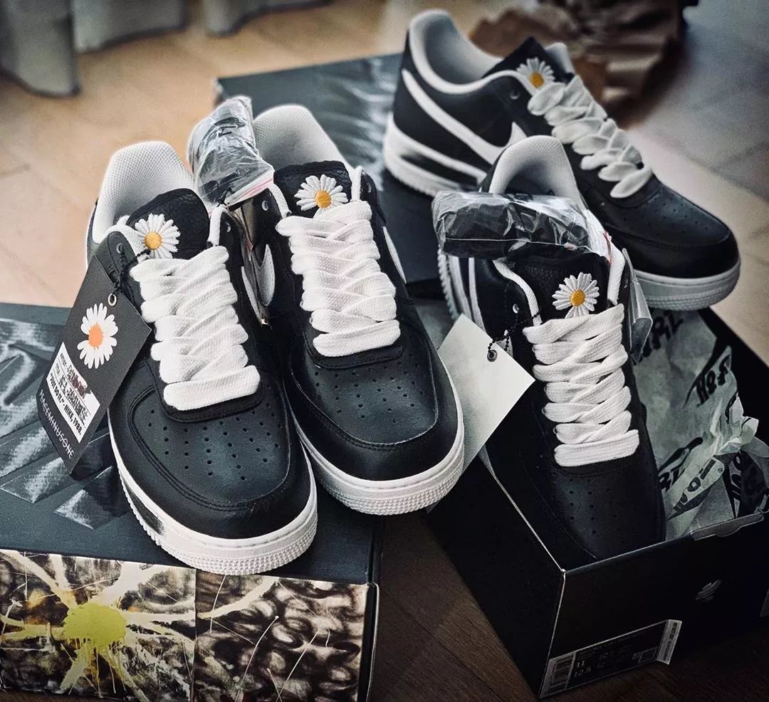 权志龙xAF1鞋面“刮”开居然这么秀？这刮的不是鞋是钱啊