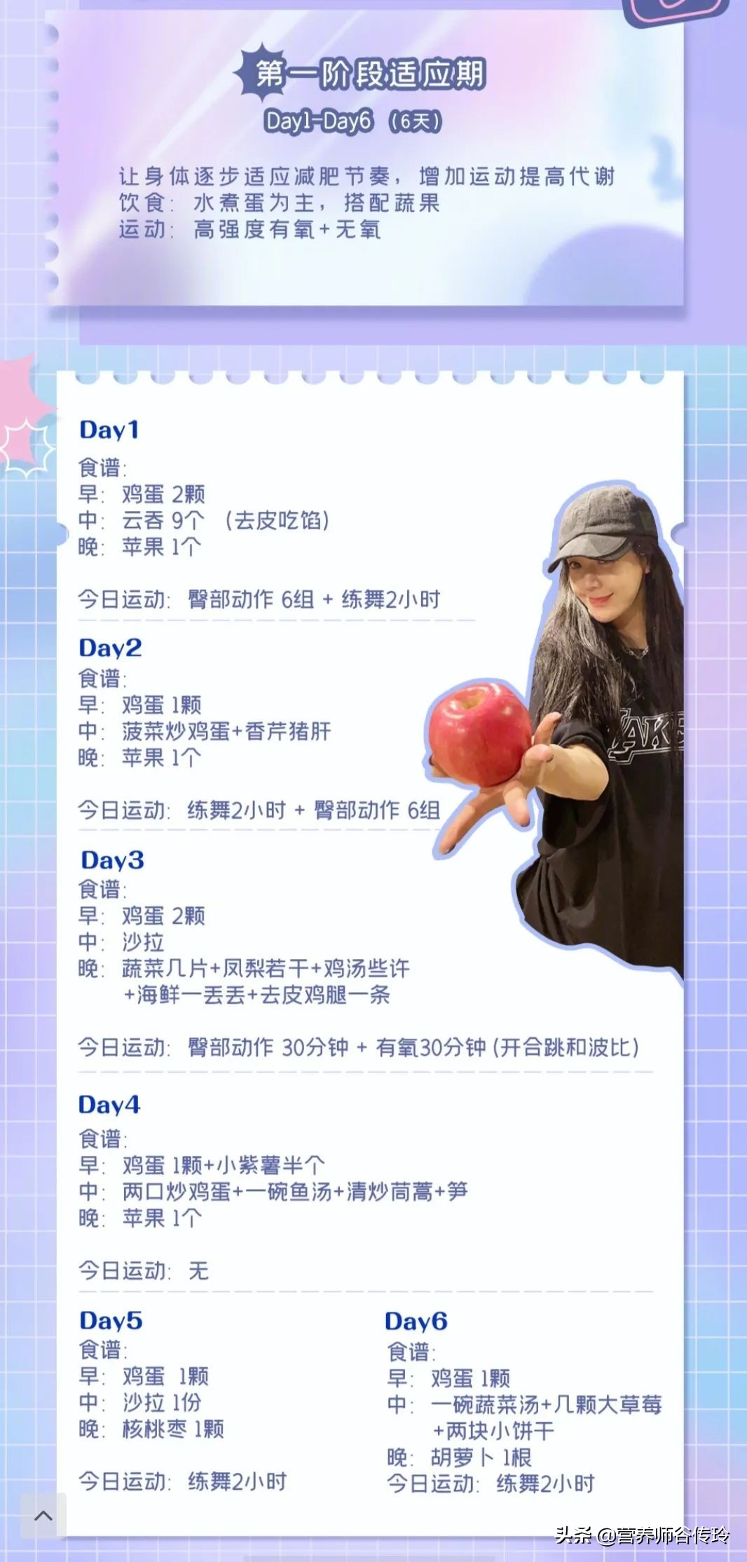 周韦彤一个月瘦25斤同款减肥食谱,周韦彤一个月瘦25斤