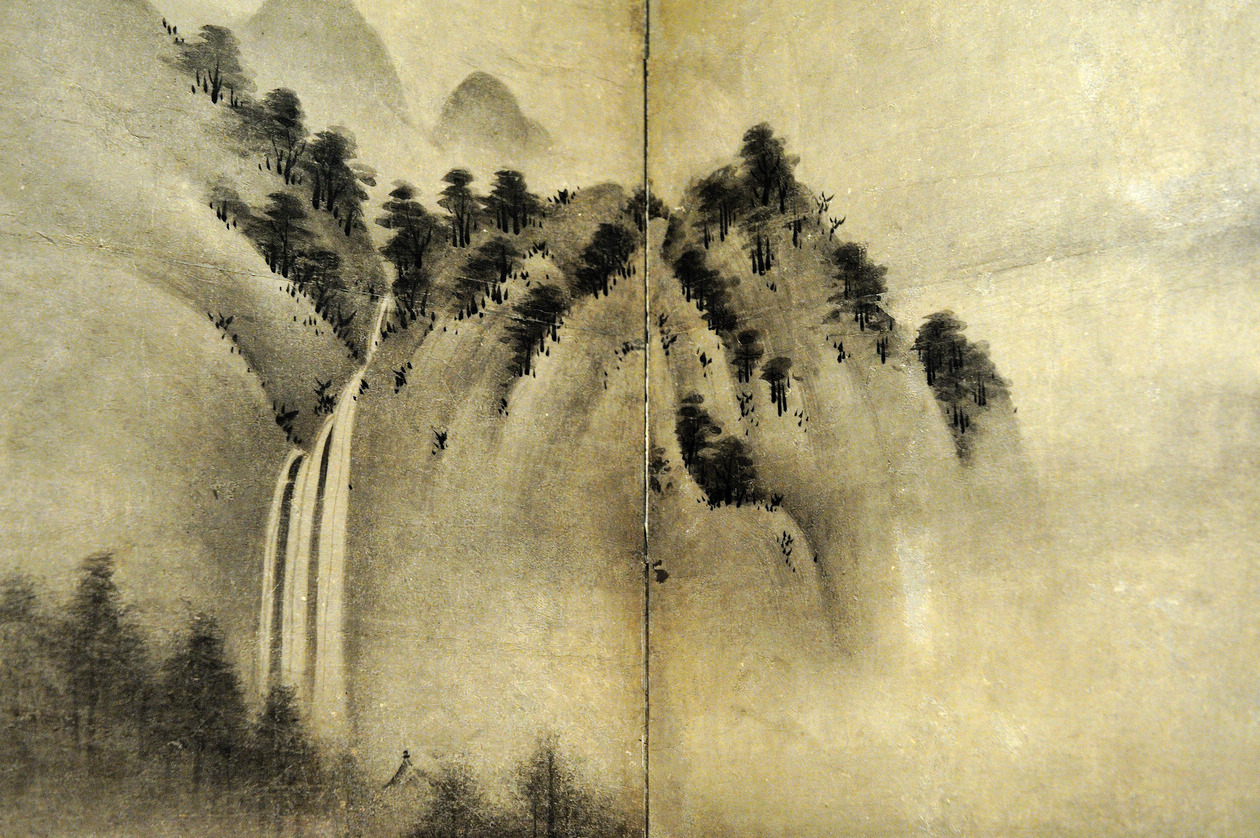 日本画家浮世绘一帆风顺风景画,日本画家张大千