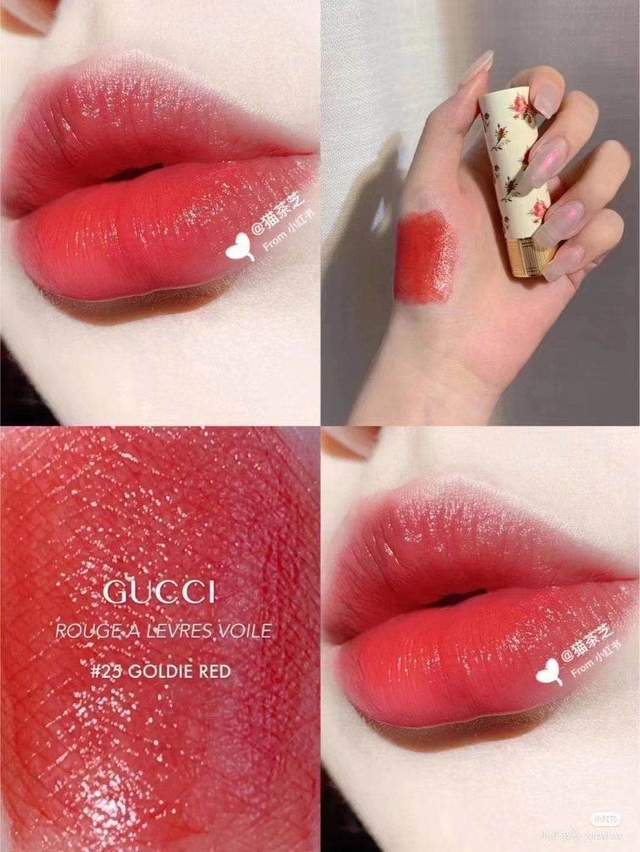 gucci217口红试色,gucci的口红色号推荐