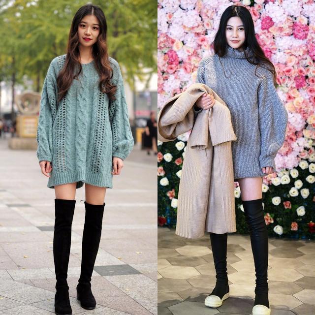 为什么你穿“过膝长靴”又土又老气？关键在这4个思路，学会准美