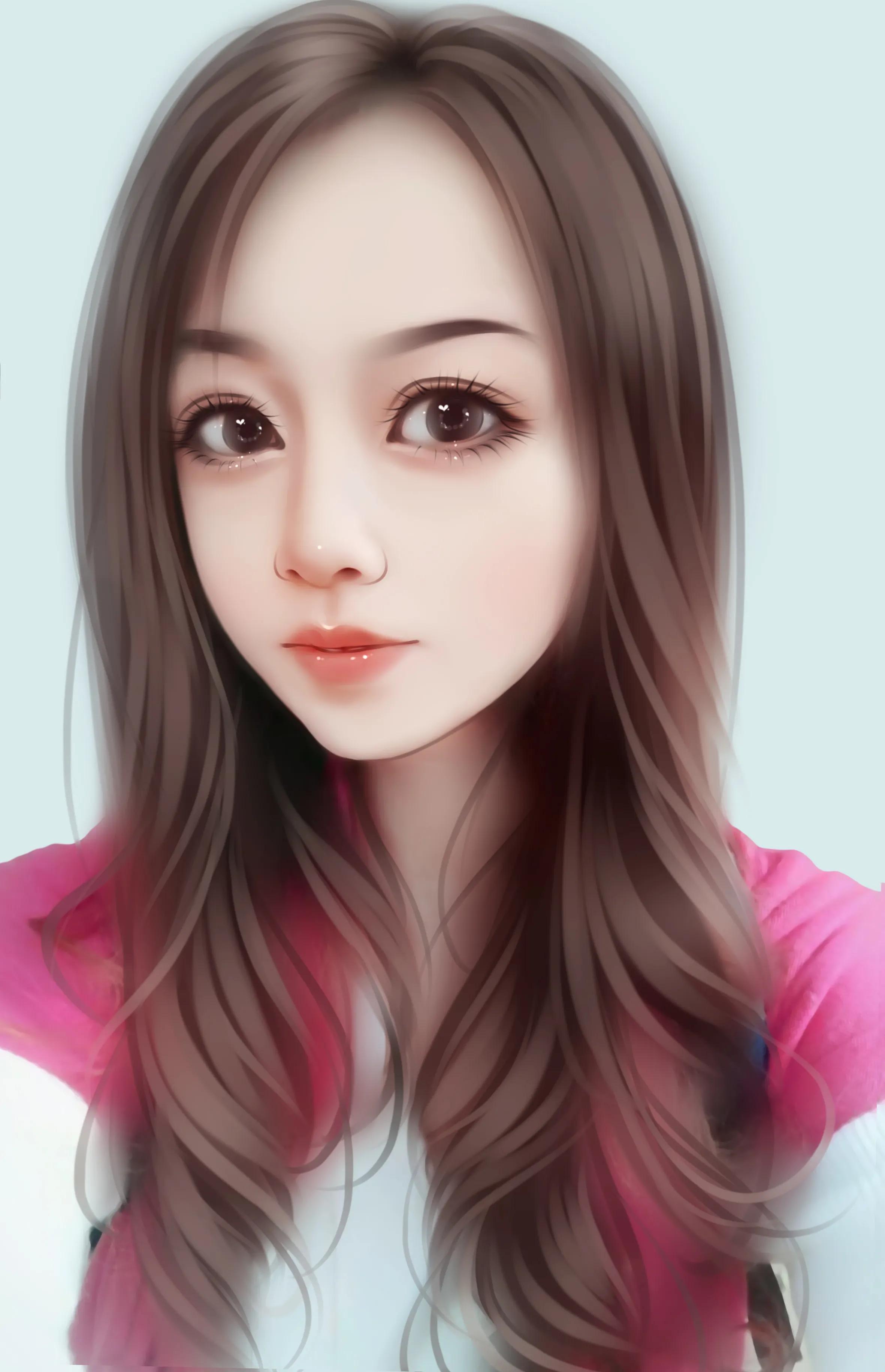 可爱的芭比娃娃手绘头像,换一换你的微信头像吧