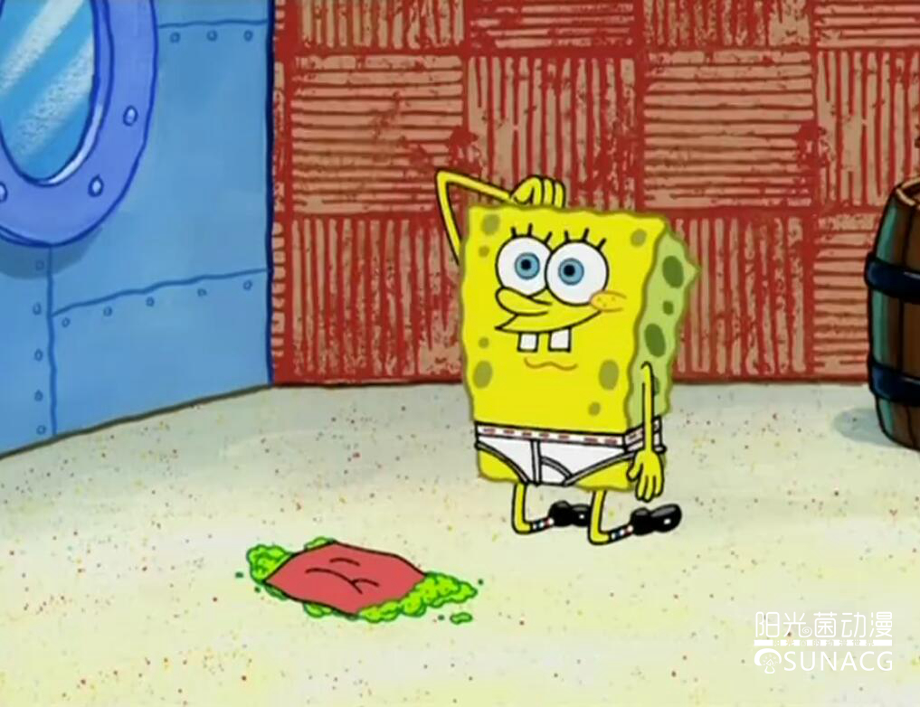 海绵宝宝生病被派大星阻止,海绵宝宝受了伤