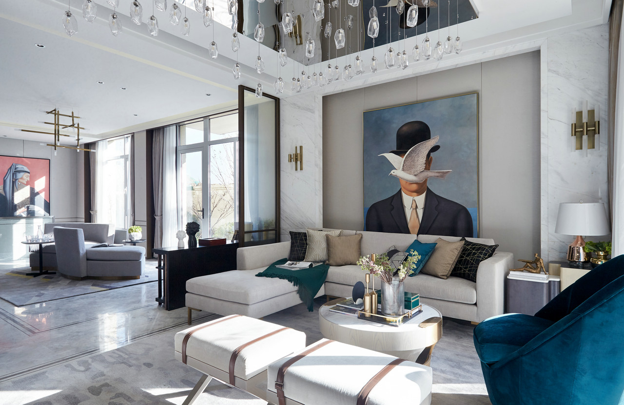 华尔兹之梦，260m²现代时尚风样板间|美致家居设计-欧模网