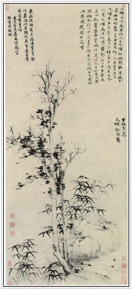 元代画家倪瓒绘画特点,元代倪瓒的代表画作