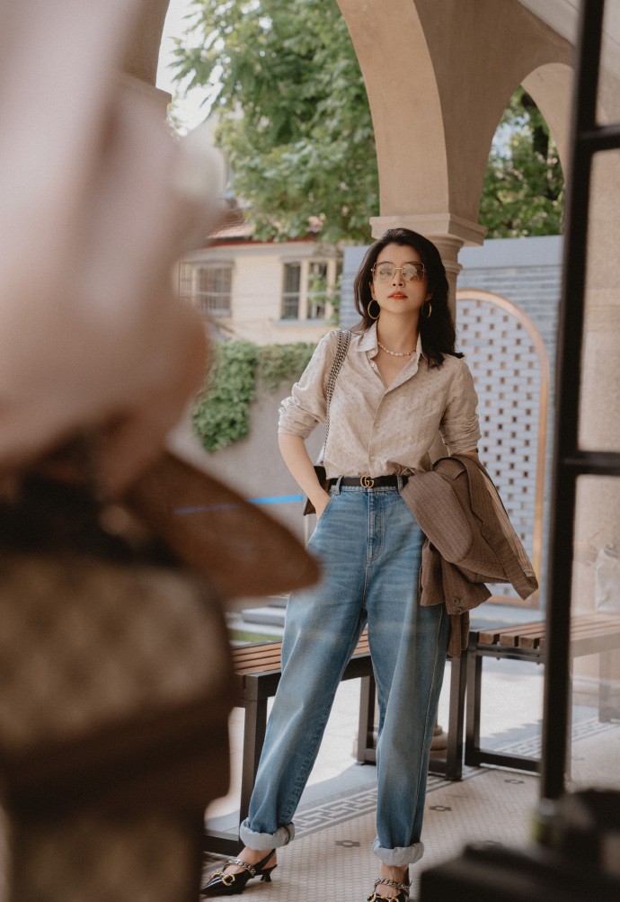 gucci宝石蓝包搭配,经典gucci包搭配