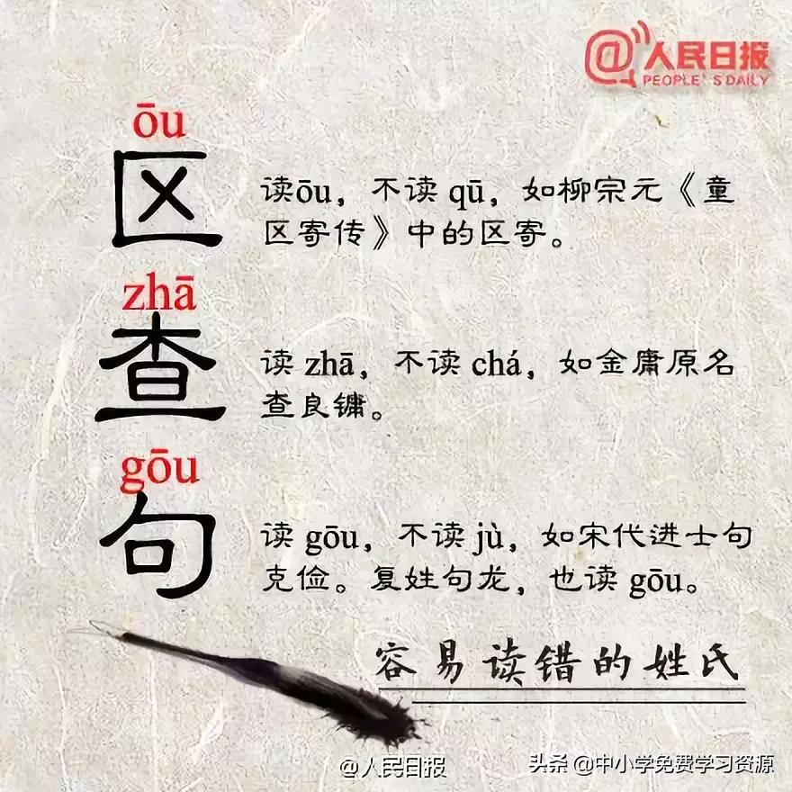 人民日报：除了“蛋挞”，这些字你也可能会读错！