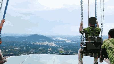 杭州旅游玻璃栈道漂流,杭州山清水秀大峡谷