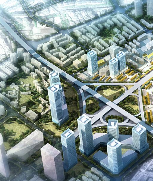 昆明未来的规划实景效果图,昆明东部商务区效果图