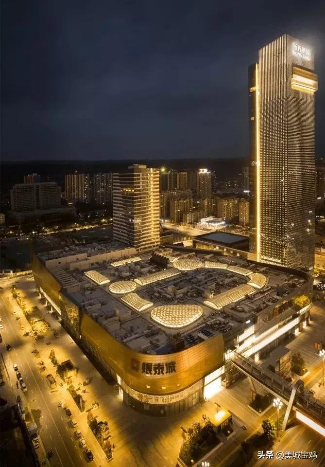 宝鸡购物中心排名第一,宝鸡银泰城最大购物中心