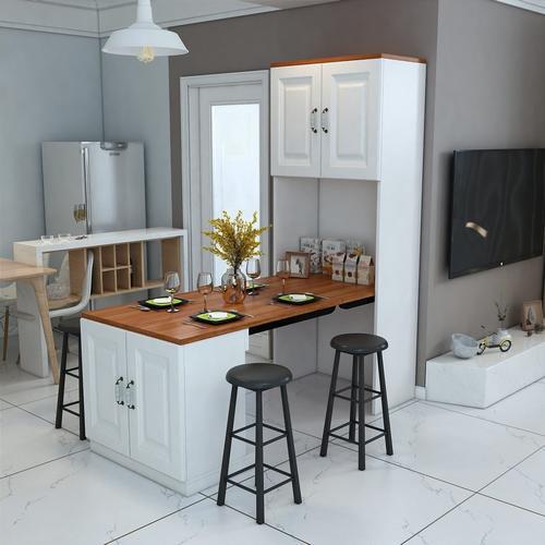 不要餐桌的餐厅怎么装修,阳台厨房餐桌一体装修