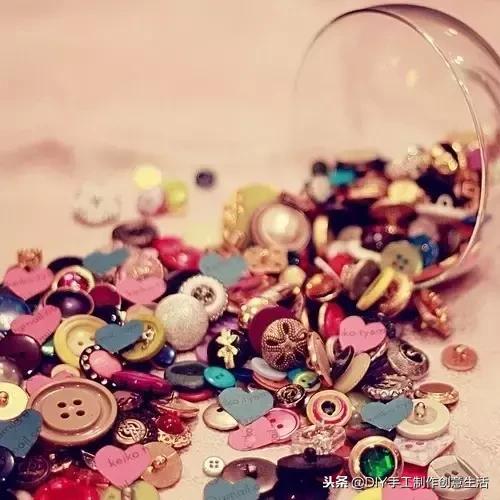 纽扣旧物改造篮子,旧物改造牛仔布做钥匙扣