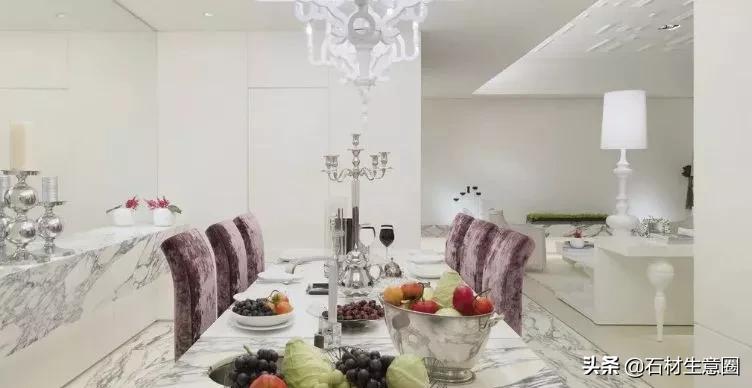 岩板选择卡拉拉塔白还是鱼肚白,卡拉拉白通体大理石