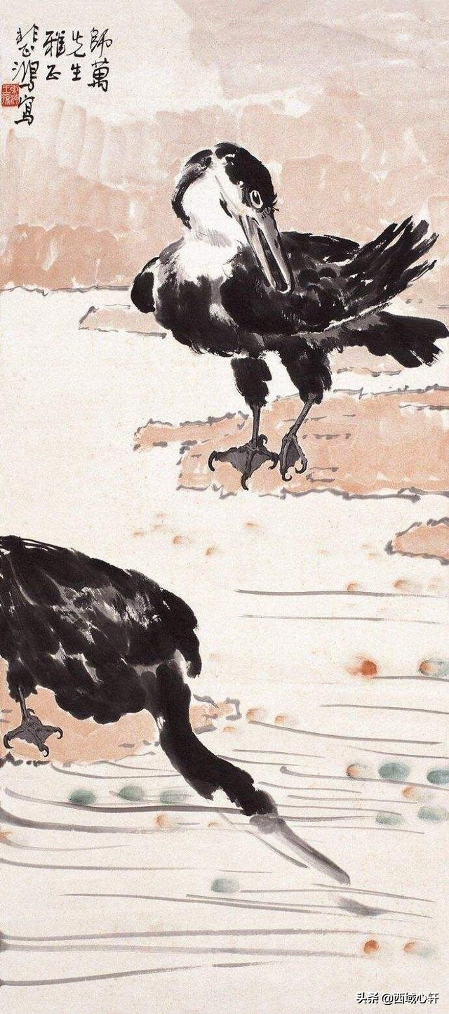 艺术家徐悲鸿资料,中国近代绘画之父徐悲鸿油画作品