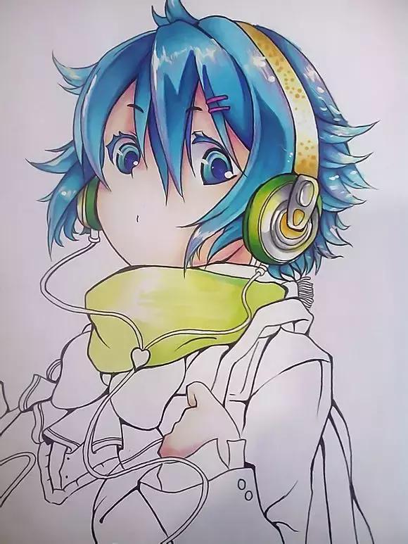 超详细马克笔教程,教你一步一步用马克笔手绘二次元教程!