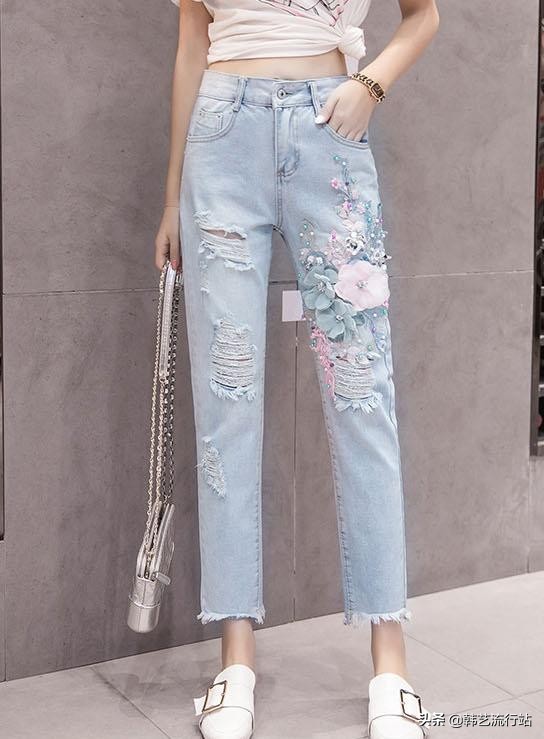 韩国牛仔裤的极致魅力 (韩国流行牛仔裤)