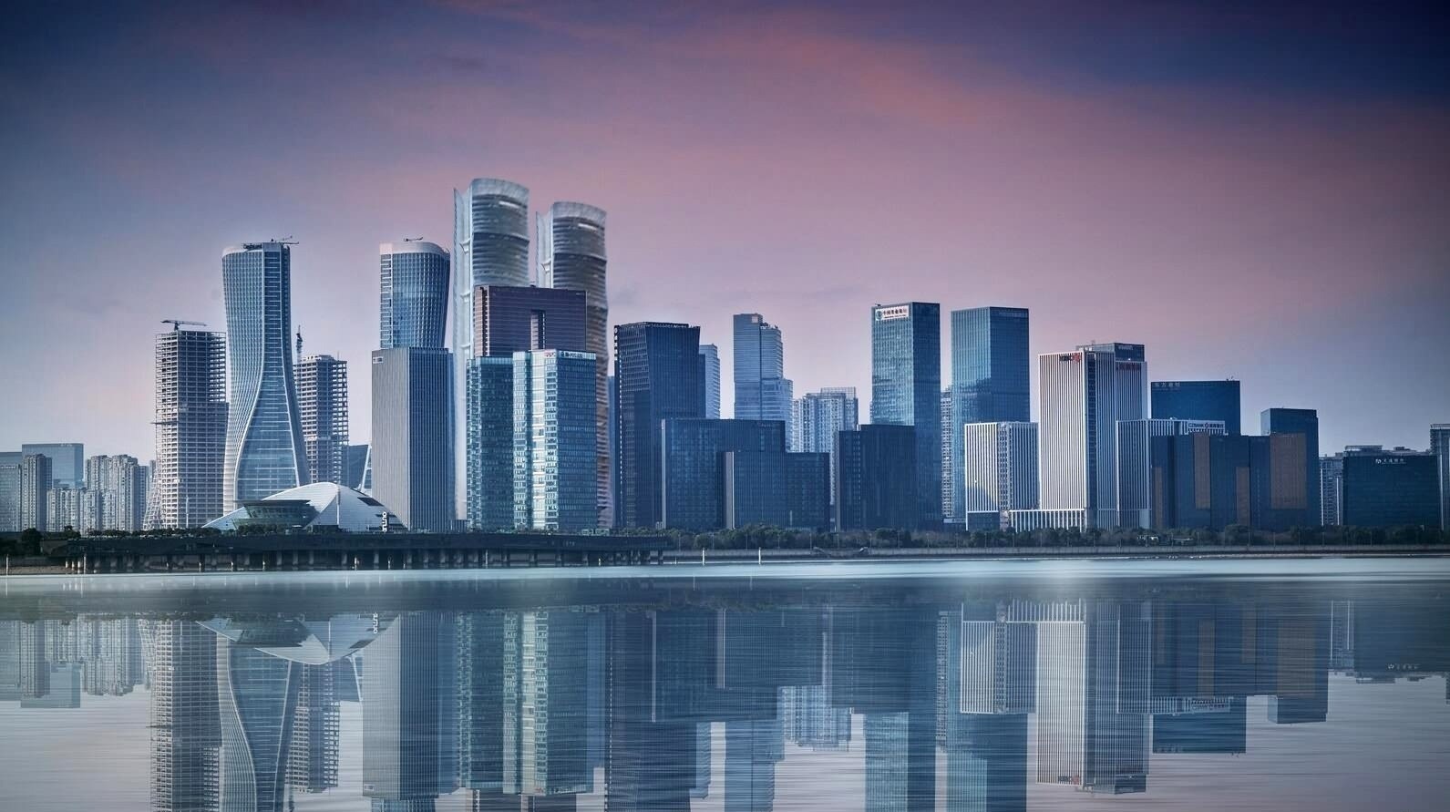 杭州地标性高楼,杭州双子塔高楼图