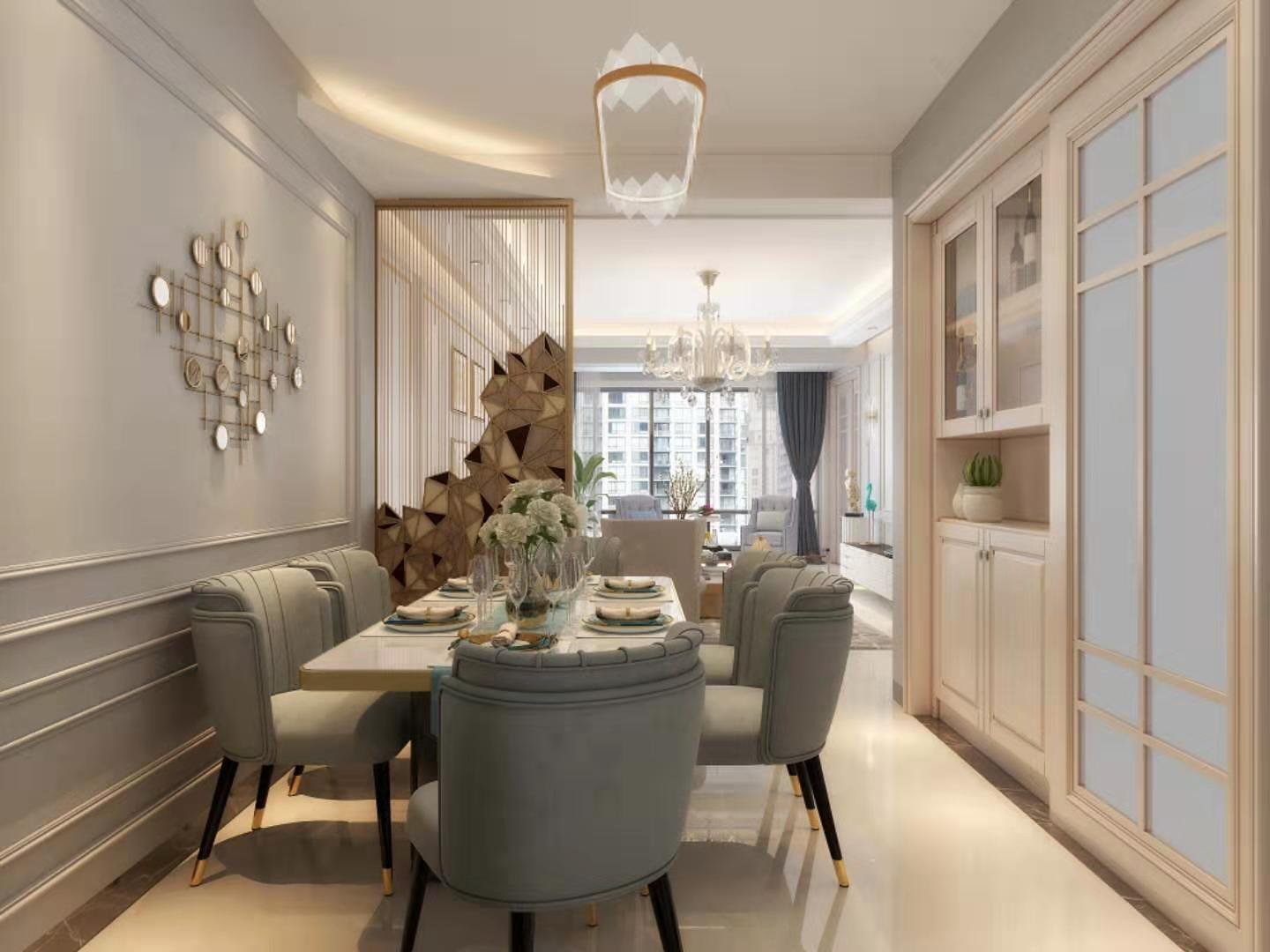 秦皇岛轻奢美式装修设计,秦皇岛简奢风装修