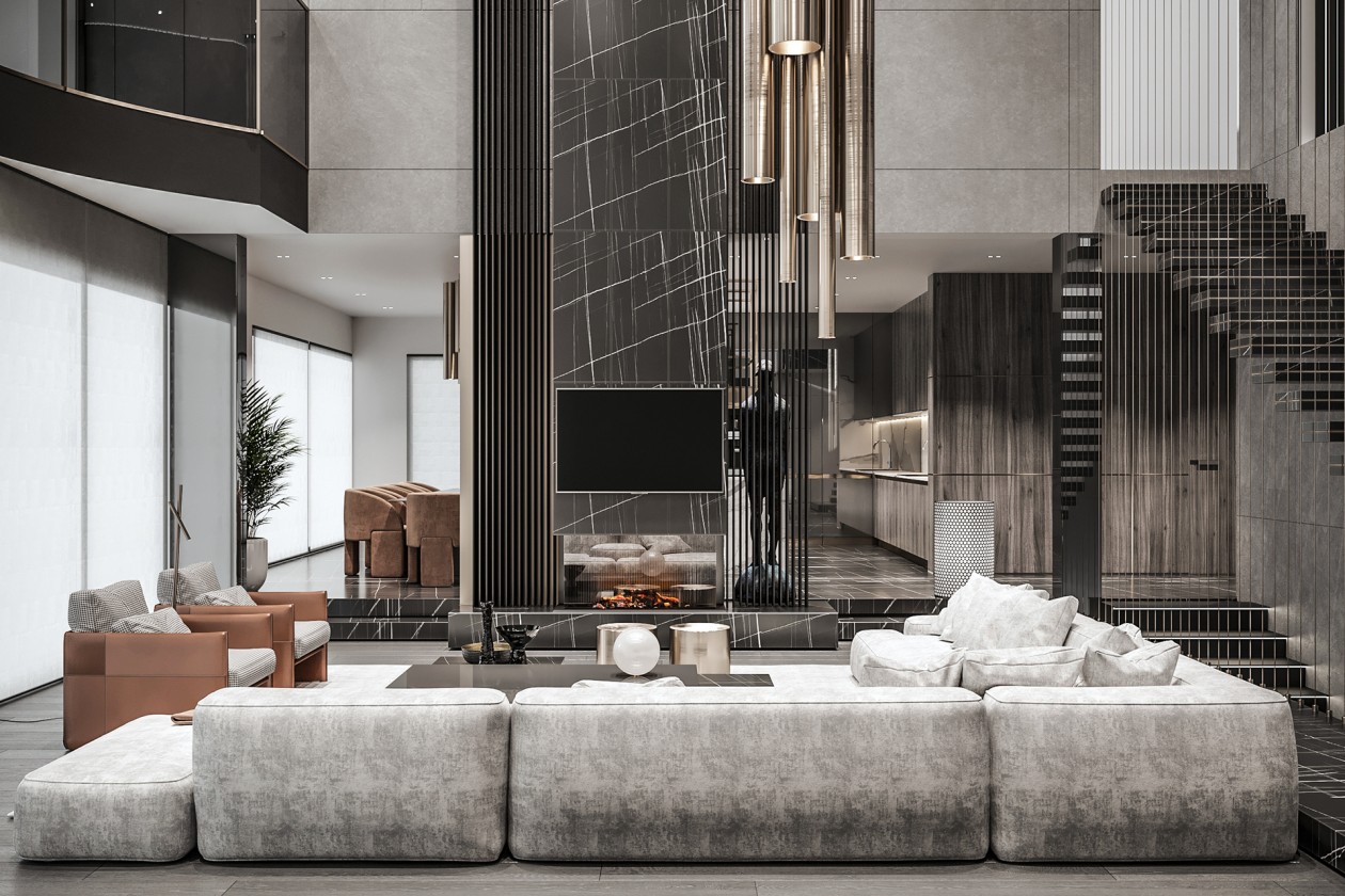 跃层别墅设计图纸及效果图大全,4层半跃层别墅设计图纸大全