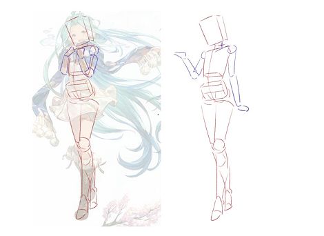 如何画人体结构动漫人物,漫画人体结构如何画