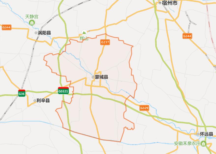 安徽省蒙城县许疃镇,安徽省蒙城县城