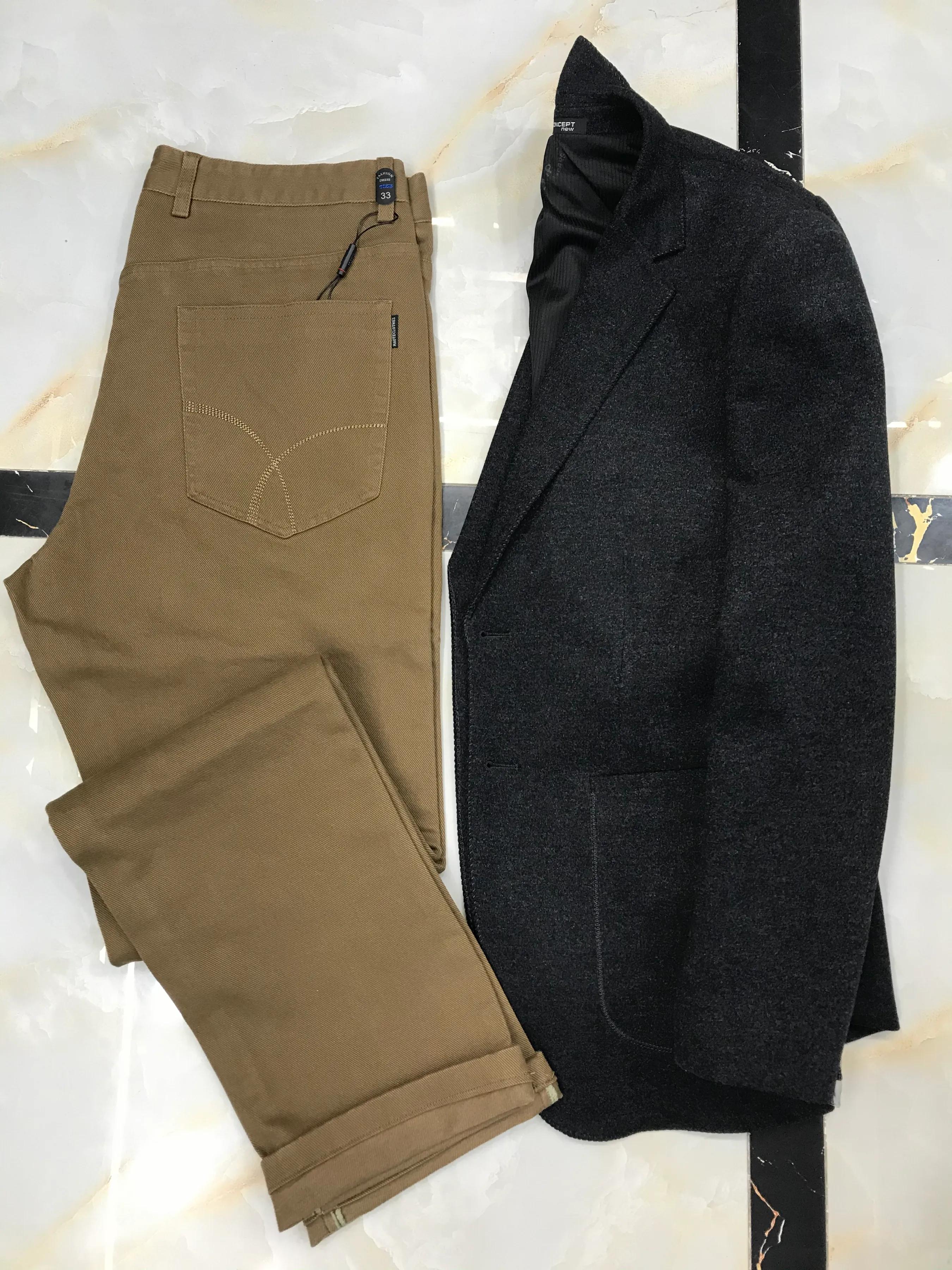 休闲裤卡其色才是百搭款,百搭卡其色休闲裤