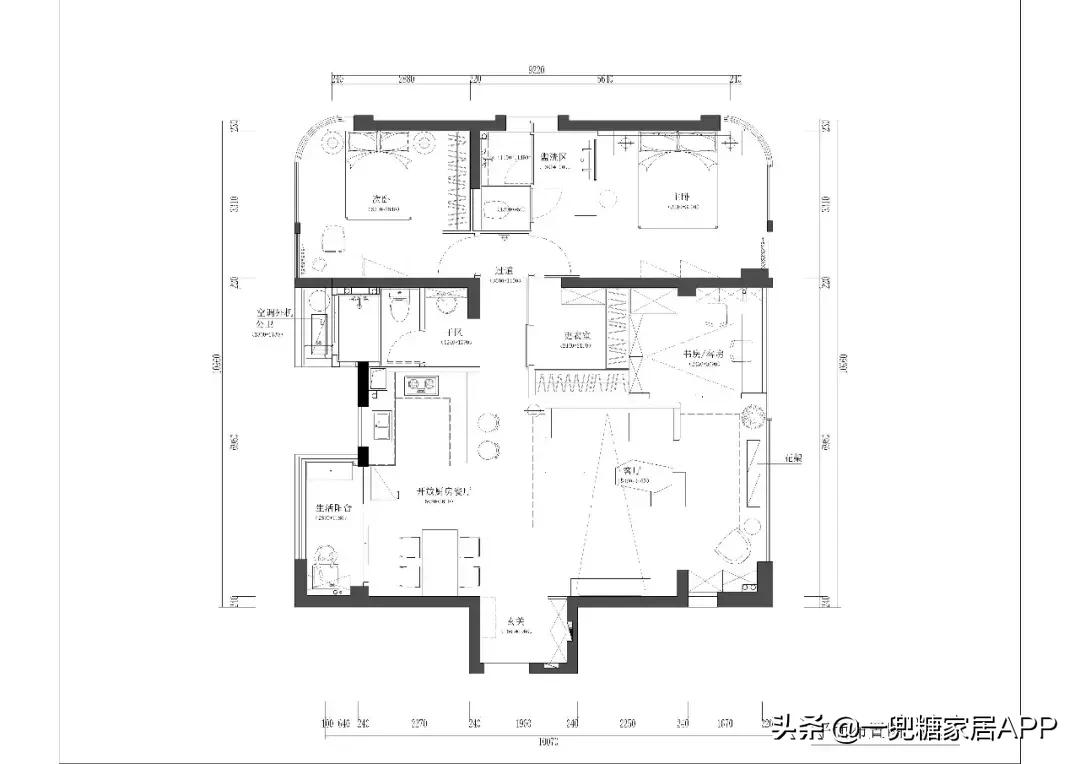 物理学博士的家!巧用室内门、三分离卫浴、双向联通更衣室太棒了