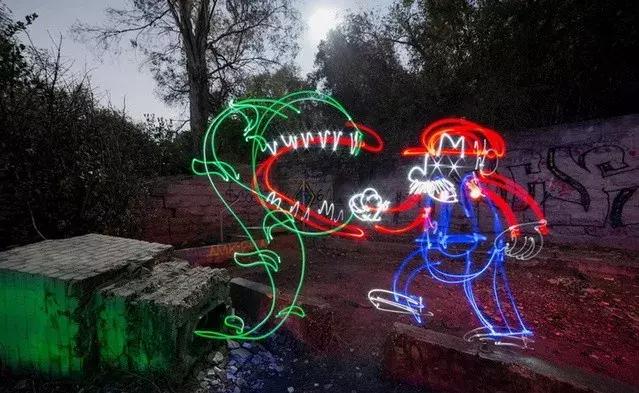 延时光绘教程,延时光绘摄影怎么玩