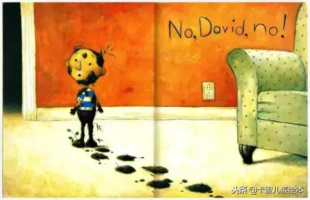 大卫不可以英文绘本完整版,nodavid绘本阅读教学