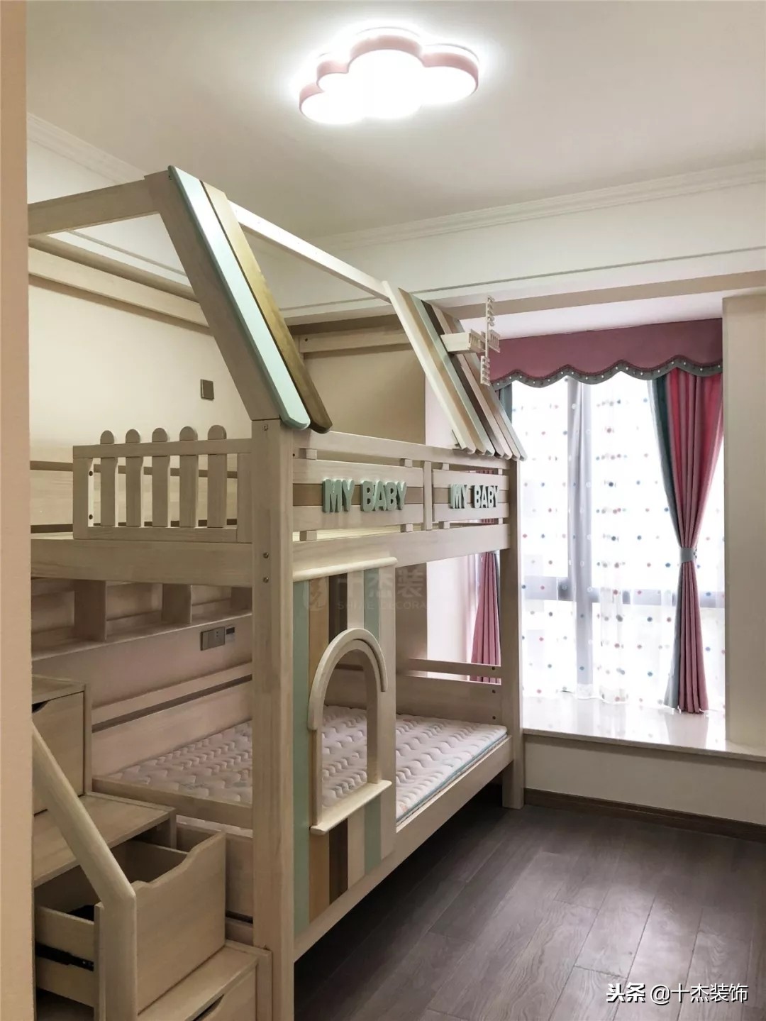 亲子豪宅样板房,128平米3室2厅装修效果图