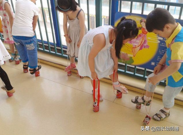 制作幼儿户外体育器械玩教具,幼儿园自制户外体育器械小推轮