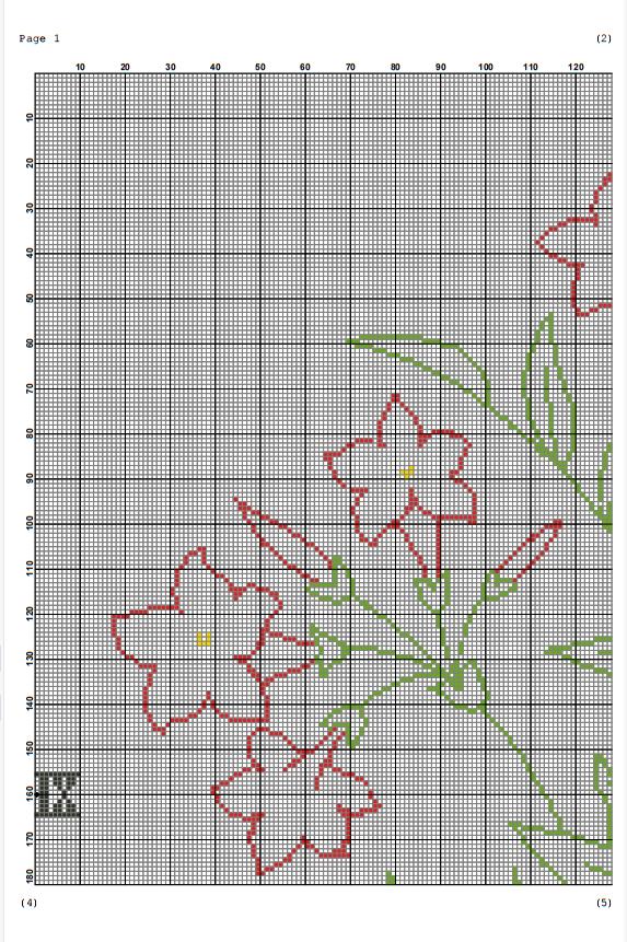 十字绣花卉玫瑰,十字绣花卉玫瑰郁金香百合