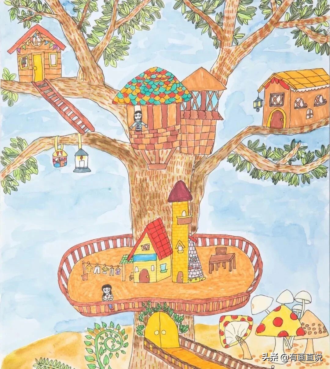 儿童创意画9-12岁,儿童创意画7-8岁创意画入门教程