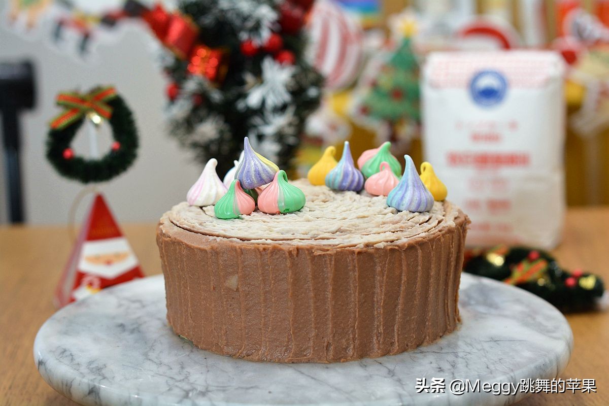 奶油树桩蛋糕教程,最简单的奶油蛋糕做法不用面粉做