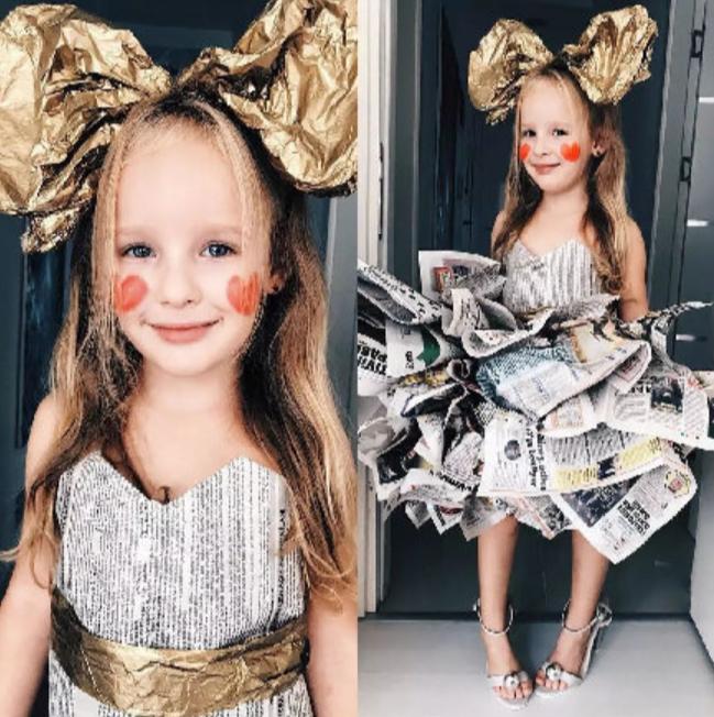 走红网络的妈妈再出奇招，用这些东西为娃做礼服，网友：心灵手巧