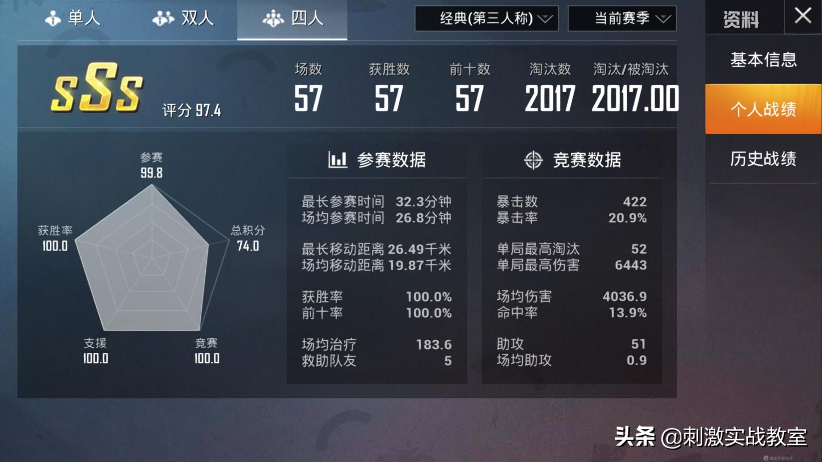 吃鸡王牌15星27kd什么水平,吃鸡王牌kd多少才算高