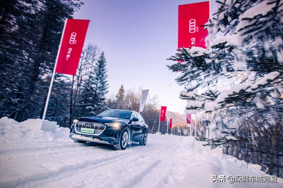 奥迪quattro冰雪试驾,奥迪quattro四驱雪地真实表现