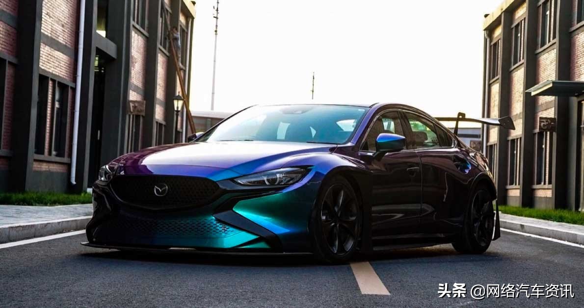 mazda62016黑武士改装,马自达6宽体