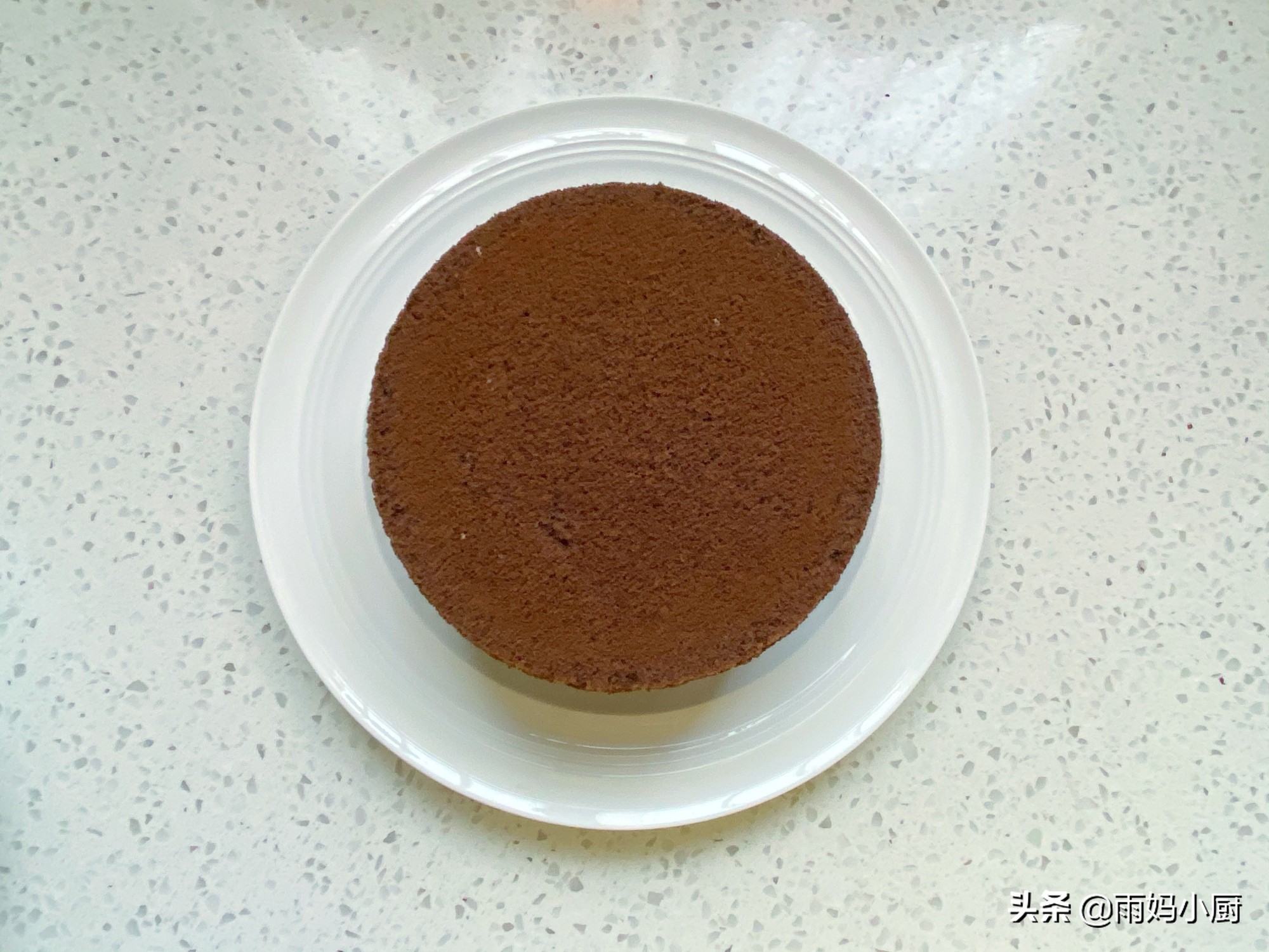 可可戚风蛋糕不塌陷不回缩好吃,不回缩口感绵密的蛋糕