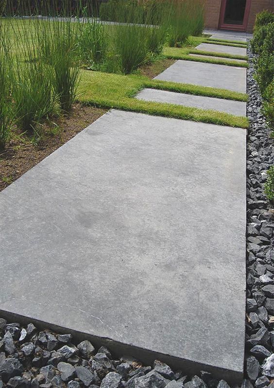 别墅花园铺贴石板效果图,别墅大理石地面怎么铺